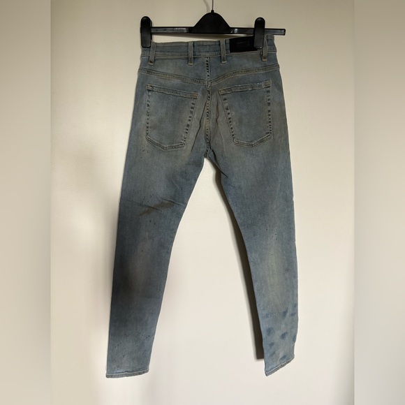 Men's Light Blue Skinny Jeans - Picture 3 of 3